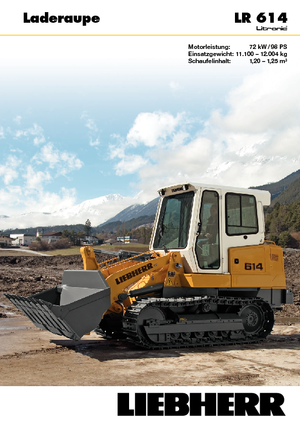 Гусеничні навантажувачі Liebherr LR 614