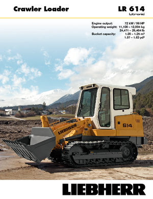 Гусеничні навантажувачі Liebherr LR 614