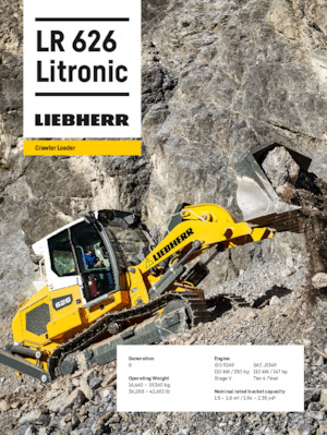 Гусеничні навантажувачі Liebherr LR 626 G8.0