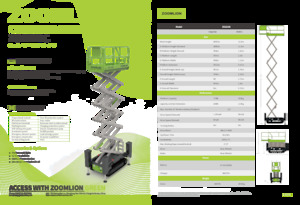 Ножичні підйомники гусеничні Zoomlion ZS1216C