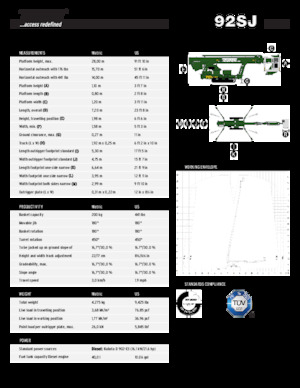 Гусеничні телескопічні підйомники TEUPEN TC92SJ 
