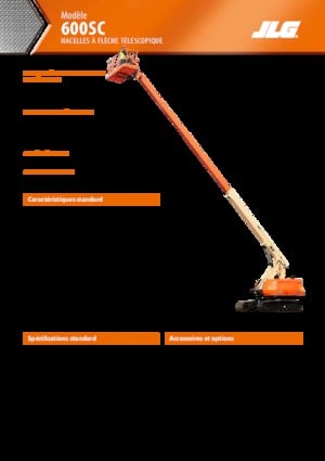 Гусеничні телескопічні підйомники JLG 600SC