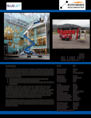 Гусеничні підйомники з шарнірною стрілою Ruthmann BLUELIFT B53