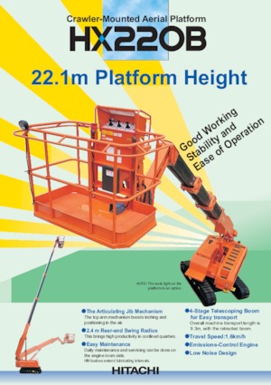Гусеничні телескопічні підйомники Hitachi HX 220 B