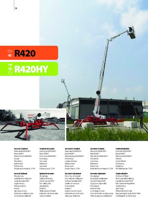 Гусеничні телескопічні підйомники Easy Lift R420