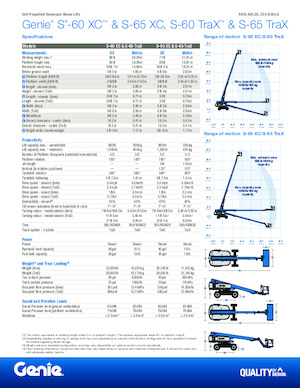 Гусеничні телескопічні підйомники Genie S-60 TraX 