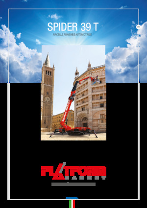 Гусеничні телескопічні підйомники Platform Basket SPIDER 39 T