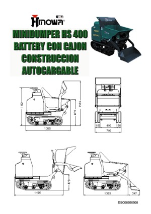 Гусеничні самоскиди Hinowa HS 400 Battery