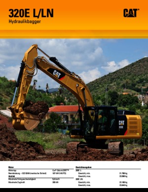 Гусеничні екскаватори Caterpillar 320E LN