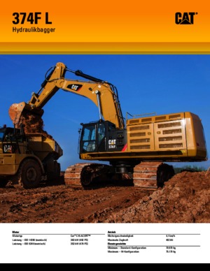 Гусеничні екскаватори Caterpillar 374F L