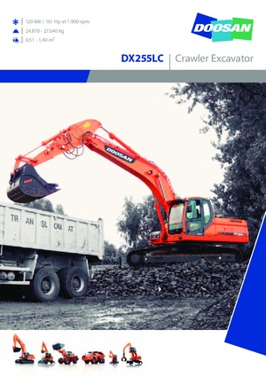 Гусеничні екскаватори Doosan DX 255 LC