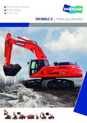 Гусеничні екскаватори Doosan DX380LC-3