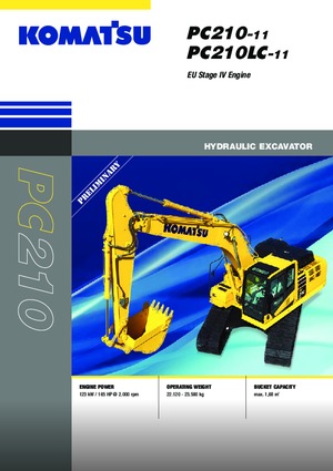 Гусеничні екскаватори Komatsu PC210LC-11E0