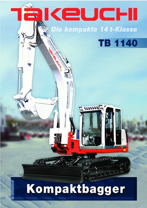 Гусеничні екскаватори Takeuchi TB 1140