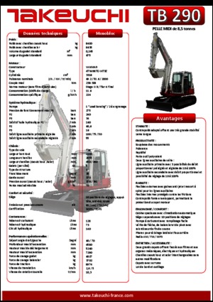 Гусеничні екскаватори Takeuchi TB290