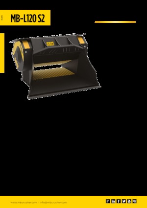 ківш-подрібнювачі MB Crusher MB-L120 S2