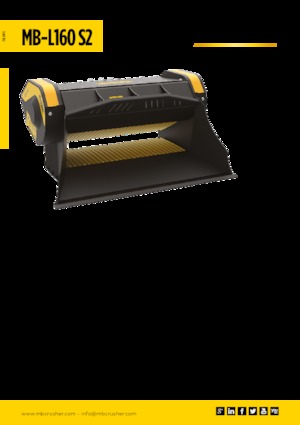 ківш-подрібнювачі MB Crusher MB-L160 S2