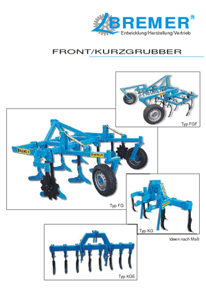 Культиватори Bremer KG 300 Front
