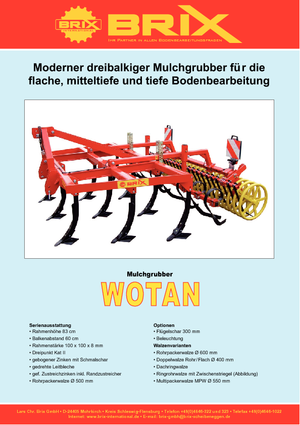 Культиватори Brix Wotan 300 S