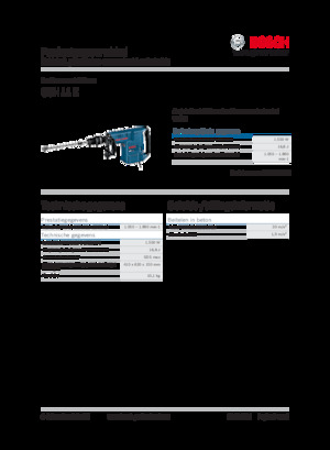 Відбійні молотки та молоти Bosch GSH 11 E