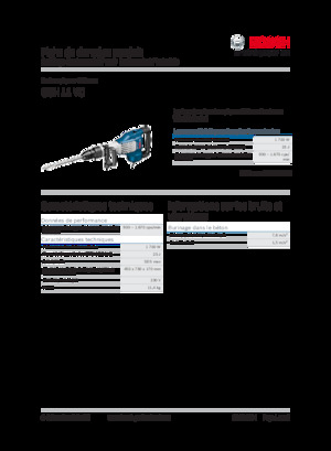 Відбійні молотки та молоти Bosch GSH 11 VC