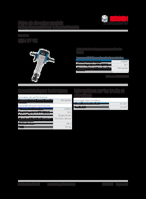Відбійні молотки та молоти Bosch GSH 27 VC