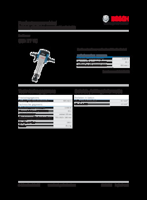 Відбійні молотки та молоти Bosch GSH 27 VC