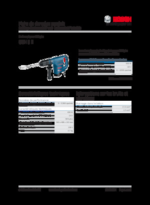 Відбійні молотки та молоти Bosch GSH 3 E