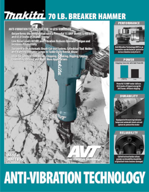 Відбійні молотки та молоти Makita HK1810