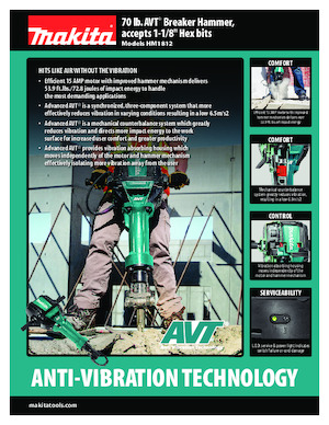 Відбійні молотки та молоти Makita HM1812