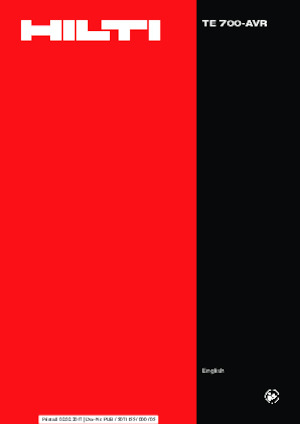 Відбійні молотки та молоти Hilti TE 700-AVR