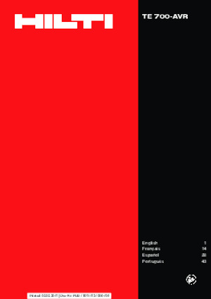 Відбійні молотки та молоти Hilti TE 700-AVR