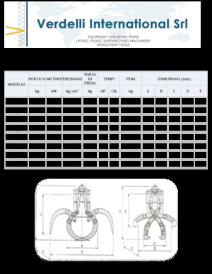 грейфери для знесення та сортування Verdelli F.E.E. /25
