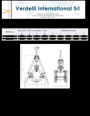 грейфери для знесення та сортування Verdelli F.M. 1600
