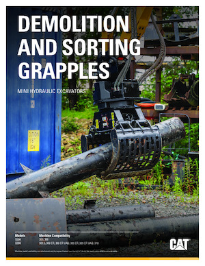 грейфери для знесення та сортування Caterpillar G306