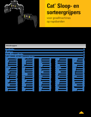 грейфери для знесення та сортування Caterpillar G318