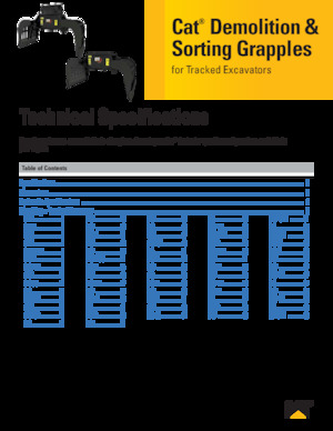 грейфери для знесення та сортування Caterpillar G332