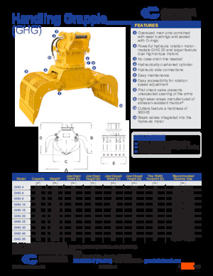 грейфери для знесення та сортування Genesis GHG 40