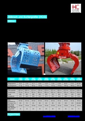 грейфери для знесення та сортування Konverma HCG 10-300