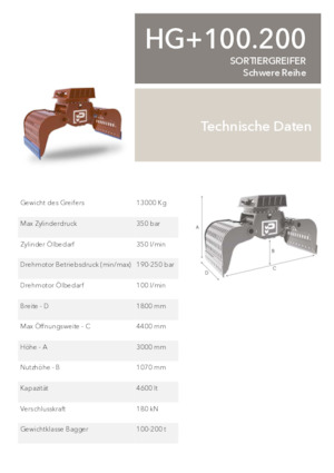 грейфери для знесення та сортування Promove HG+ 100.200