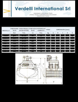 грейфери для знесення та сортування Verdelli M.I.D. 20