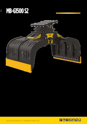 грейфери для знесення та сортування MB Crusher MB-G1500 S2