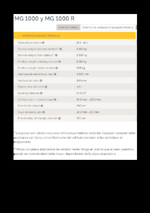 грейфери для знесення та сортування Epiroc MG 1000 R 