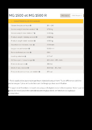 грейфери для знесення та сортування Epiroc MG 1500 R 