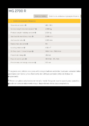 грейфери для знесення та сортування Epiroc MG 2700 R