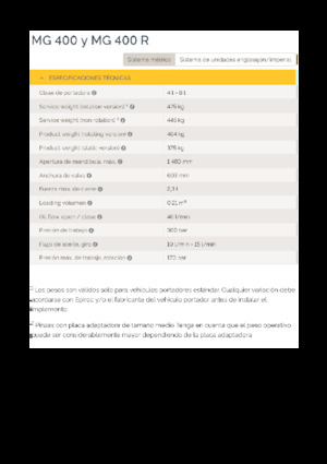 грейфери для знесення та сортування Epiroc MG 400