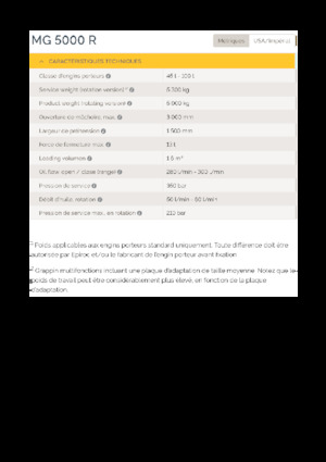 грейфери для знесення та сортування Epiroc MG 5000 R