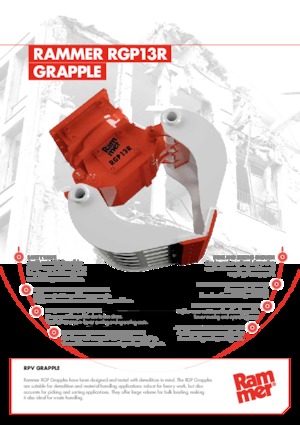 грейфери для знесення та сортування Rammer RGP07R