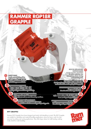 грейфери для знесення та сортування Rammer RGP18R