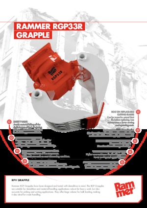грейфери для знесення та сортування Rammer RGP33R